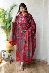 Ajrakh Modal Suit Set | Designer Modal Dress Material