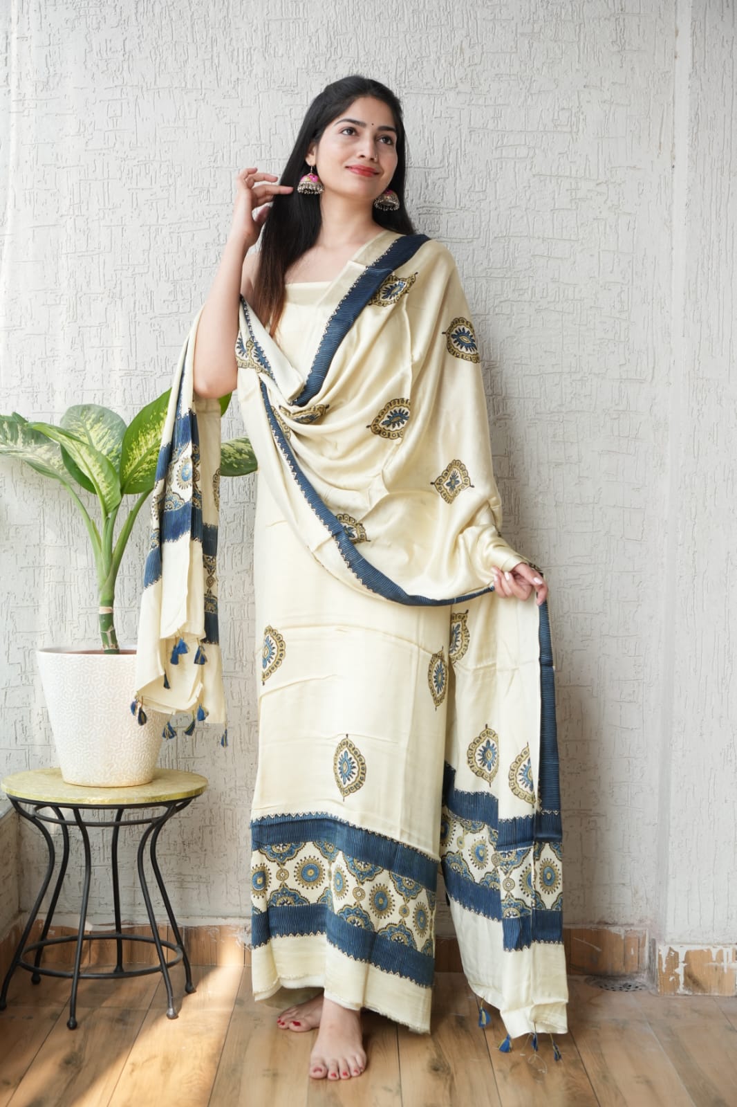 Ajrakh Modal Suit Set | Premium Artisan Collection