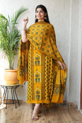 Ajrakh Modal Suit Set | Hand Block Printed Collection