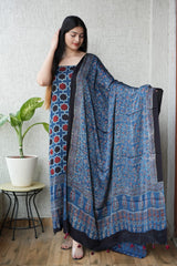 Ajrakh Modal Suit Set | Traditional Ethnic Wear