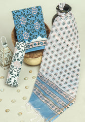 Cotton Suit With Kota Dupatta – Artisan Hand Block Printed Suit