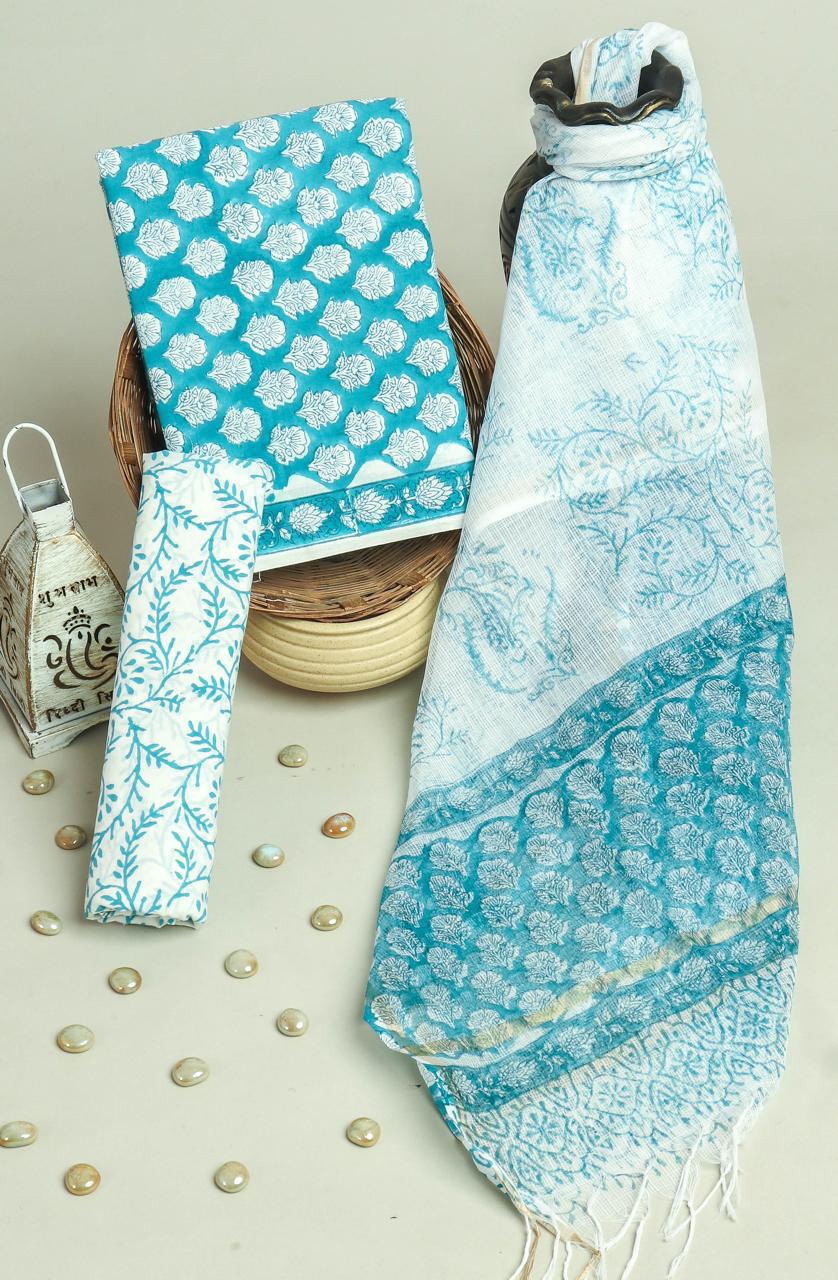 Cotton Suit With Kota Dupatta – Sophisticated Traditional Suit