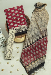 Cotton Suit With Kota Dupatta – Traditional Artisan Printed Suit