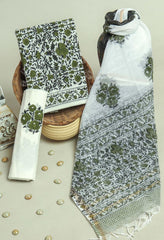 Cotton Suit With Kota Dupatta – Classic Cotton Suit With Kota Dupatta