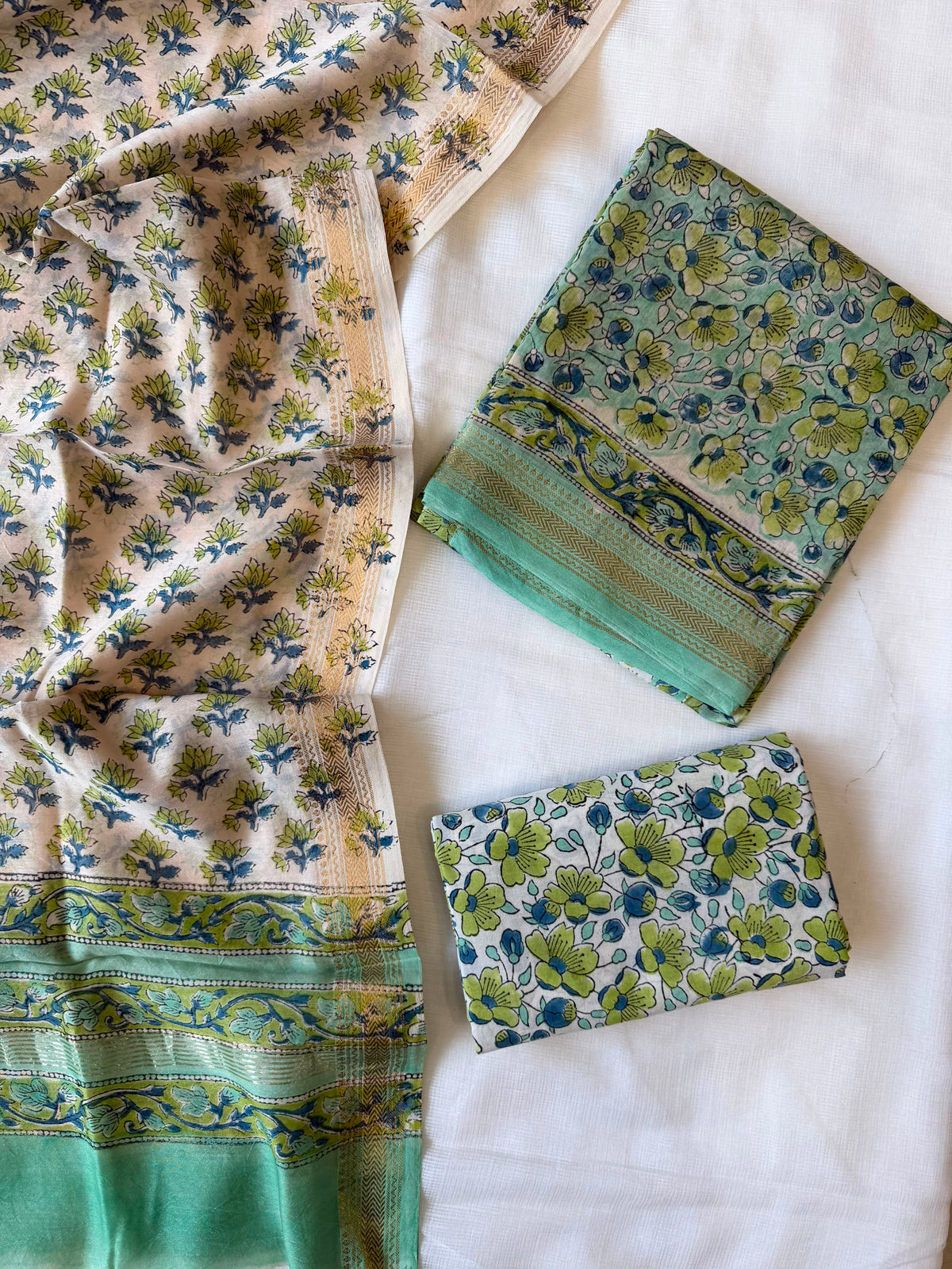 Maheshwari Suit | Maheshwari Silk Suit with Zari Border