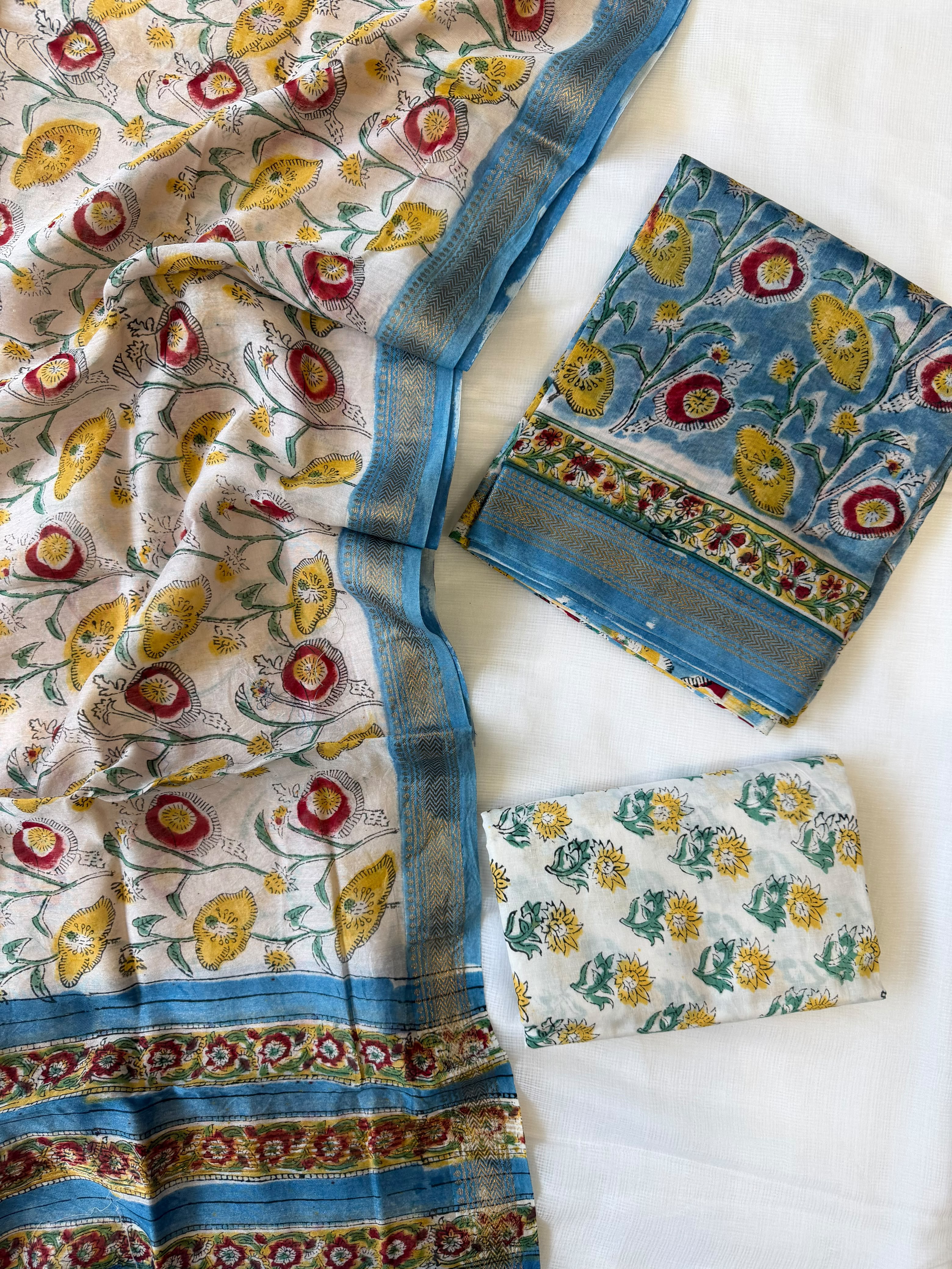 Maheshwari Suit | Luxury Maheshwari Silk Printed Suit