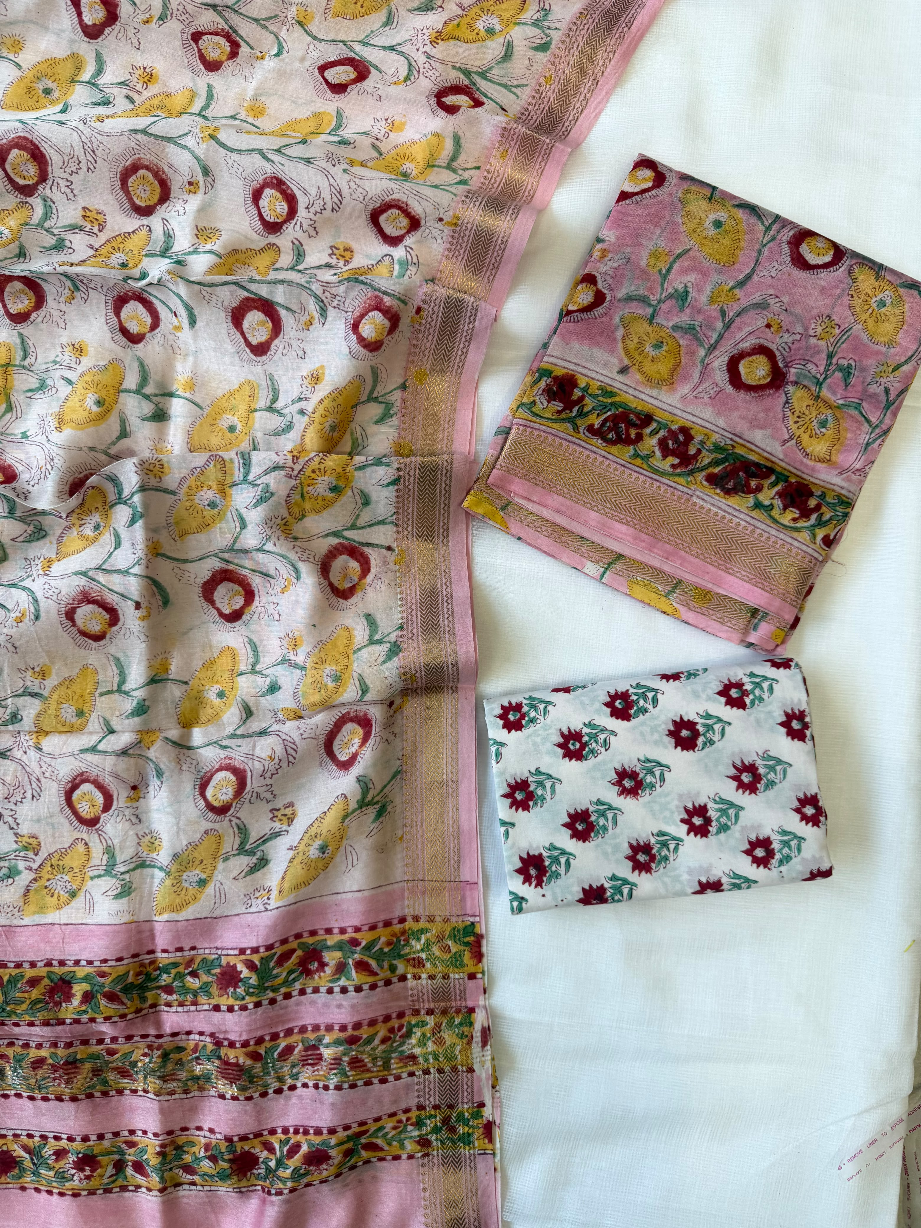 Maheshwari Suit | Traditional Zari Border Silk Suit