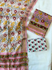 Maheshwari Suit | Traditional Zari Border Silk Suit