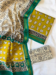 Maheshwari Suit | Festive Maheshwari Silk Hand Block Suit
