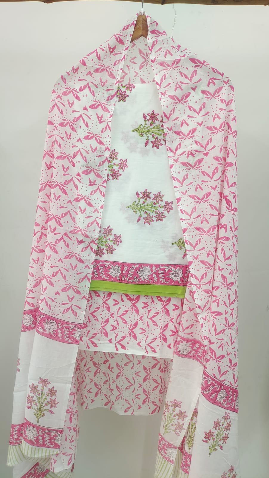 Elegant Cotton Suit with Dupatta